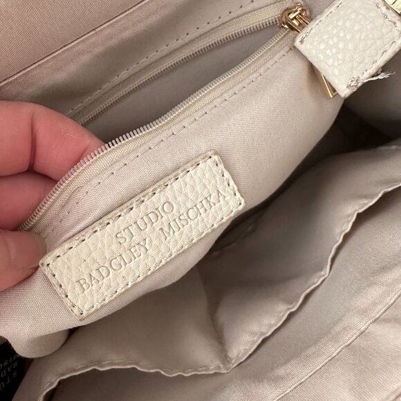 Badgley Mischka Top Handle Purse Handbag Satchel - Picture 8 of 9